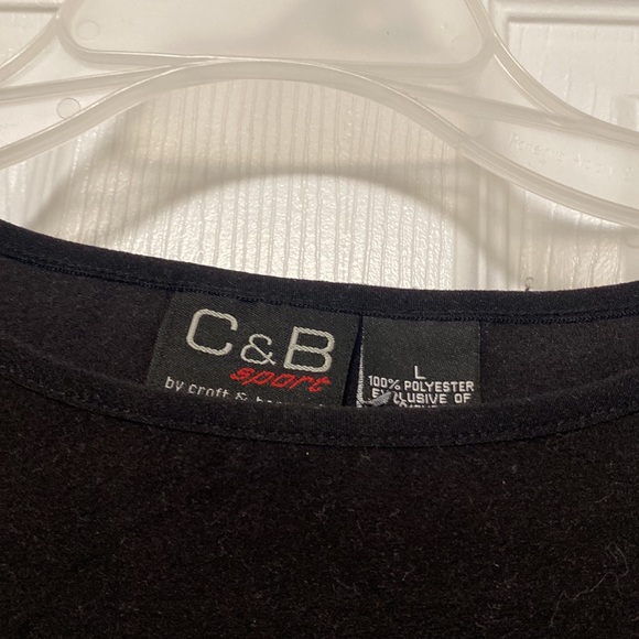 Croft & Barrow Black Long Sleeve Women’s Fleece Top - Size L - New without tags - Picture 2 of 3